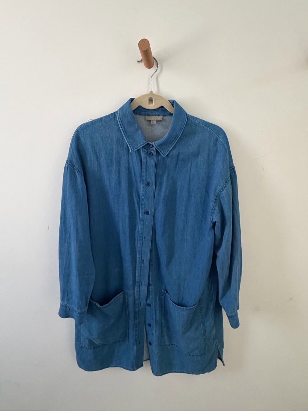 COS Minimalist Oversized Denim Shirt Shacket